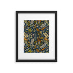 Fall leafy nature dark A Framed Art Print Gallery Image 6
