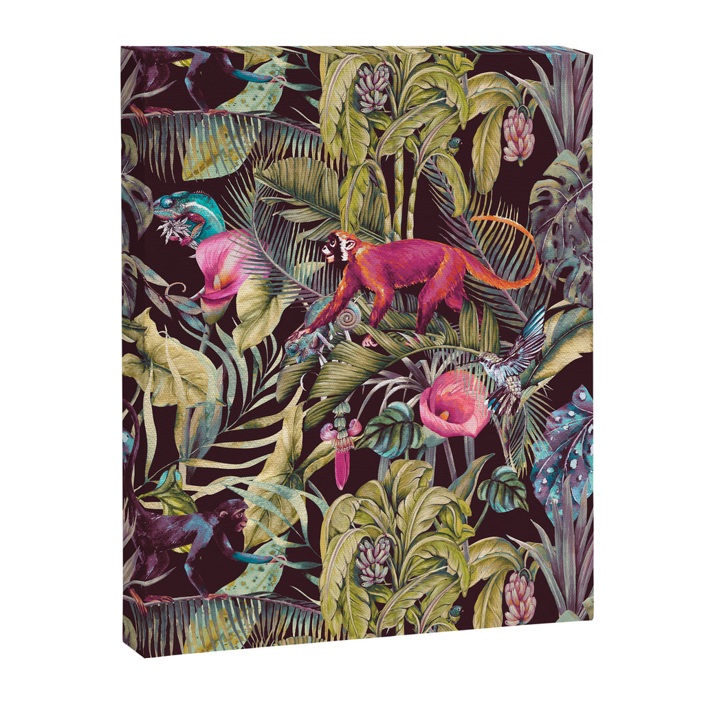 Fantasy in the nocturnal tropical jungle Canvas Print Gallery Image 8