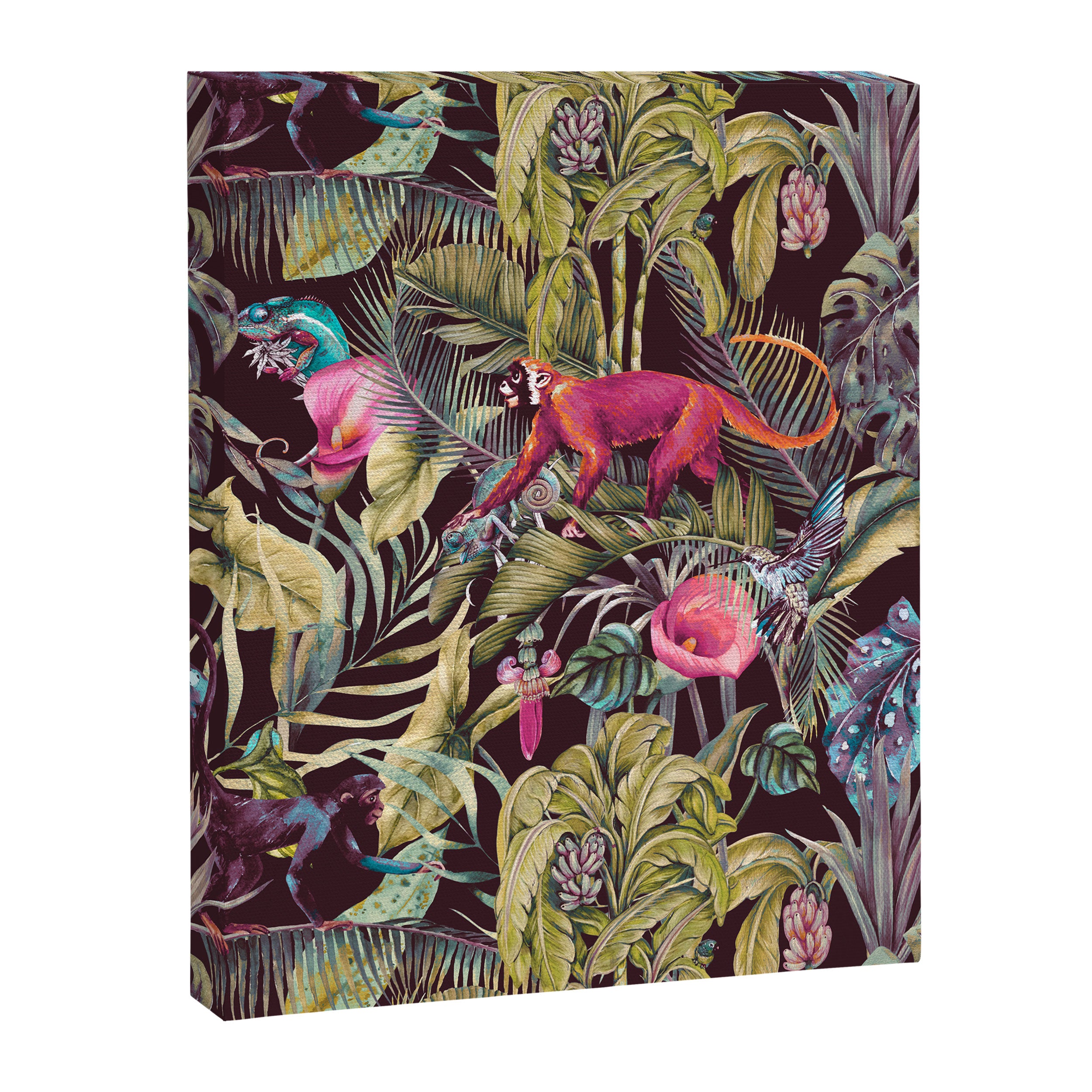 Fantasy in the nocturnal tropical jungle Canvas Print Gallery Image 8