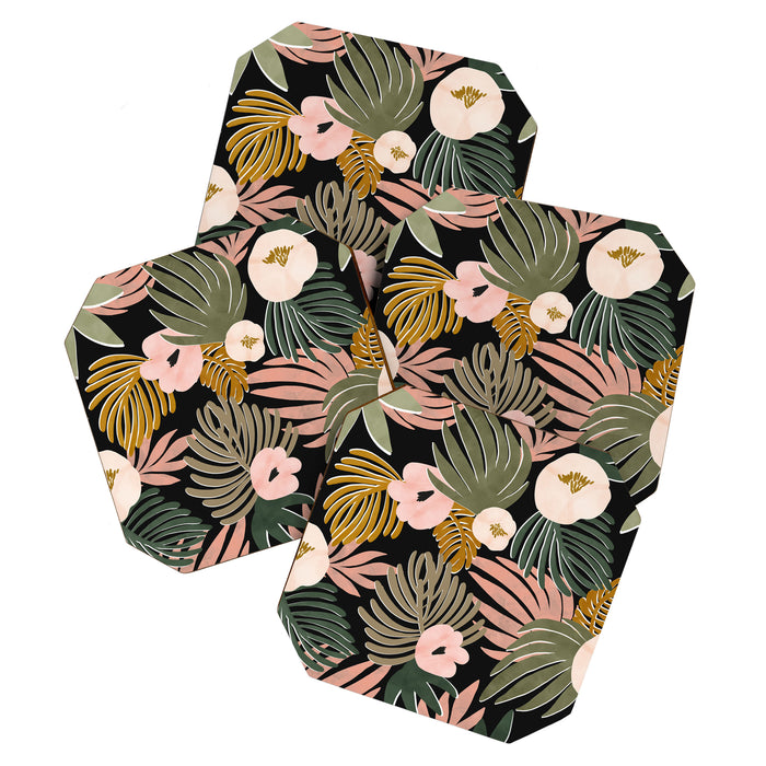 Floral garden tropical 7F Coaster Gallery Image 1