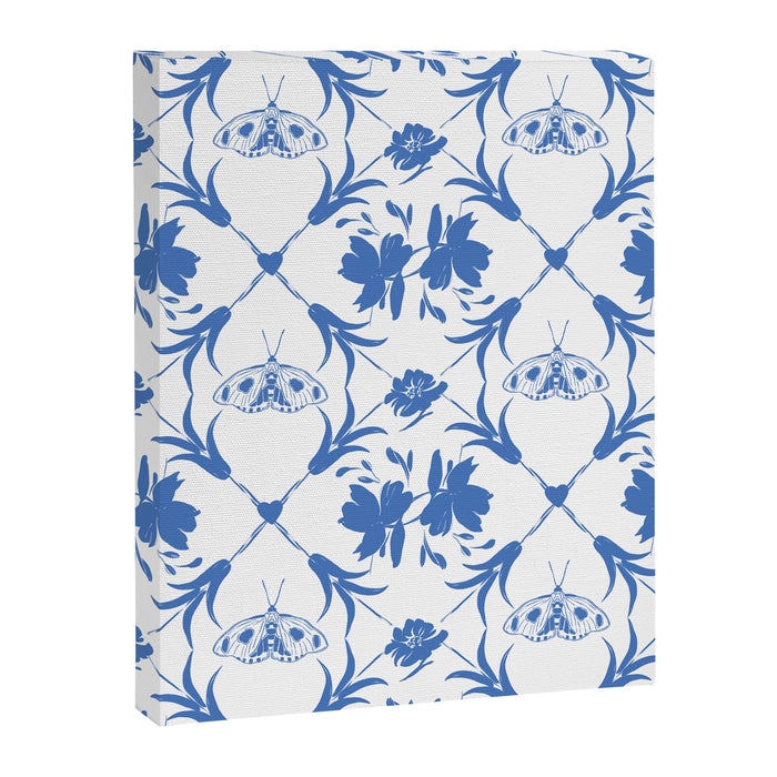 Floral Pleasure blue B Canvas Print Gallery Image 1