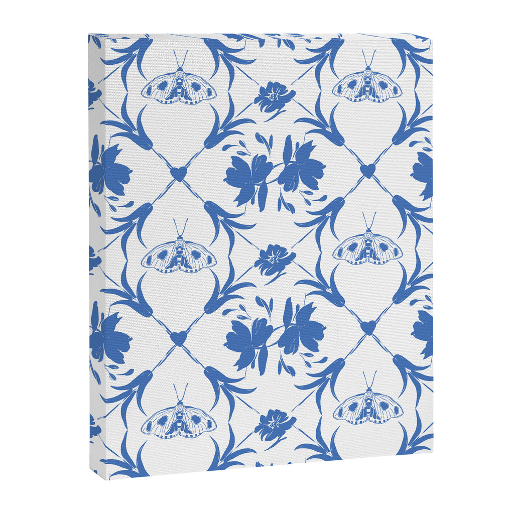 Floral Pleasure blue B Canvas Print Gallery Image 8