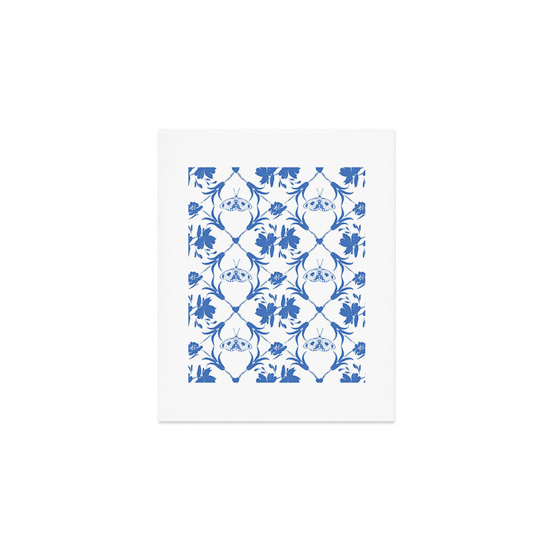 Floral Pleasure blue B Art Print Gallery Image 1