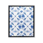 Floral Pleasure blue B Framed Canvas Print Gallery Image 8