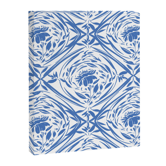 Floral pleasure pattern BW Canvas Print Gallery Image 1