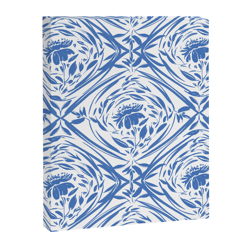 Floral pleasure pattern BW Canvas Print Gallery Image 8