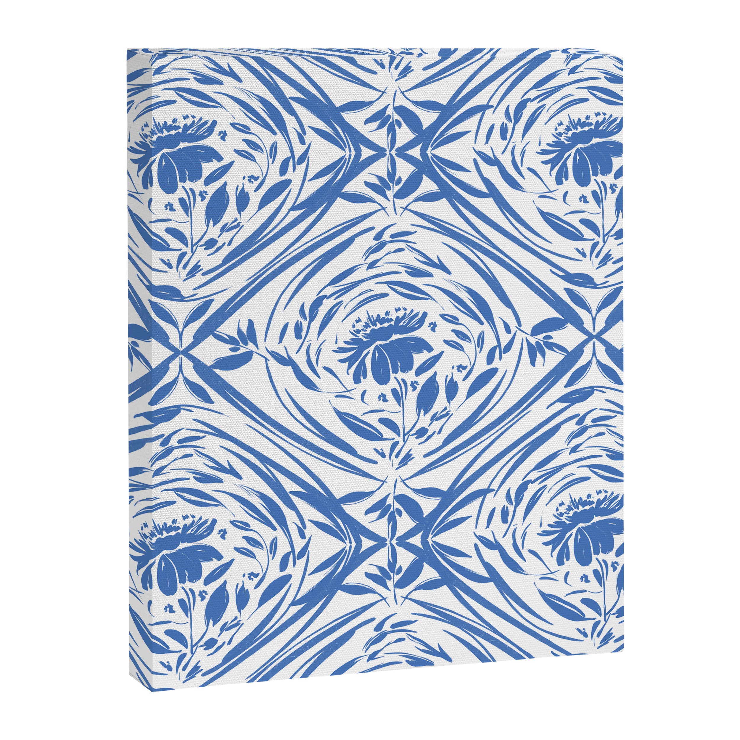 Floral pleasure pattern BW Canvas Print Gallery Image 8