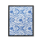Floral pleasure pattern BW Framed Canvas Print Gallery Image 8