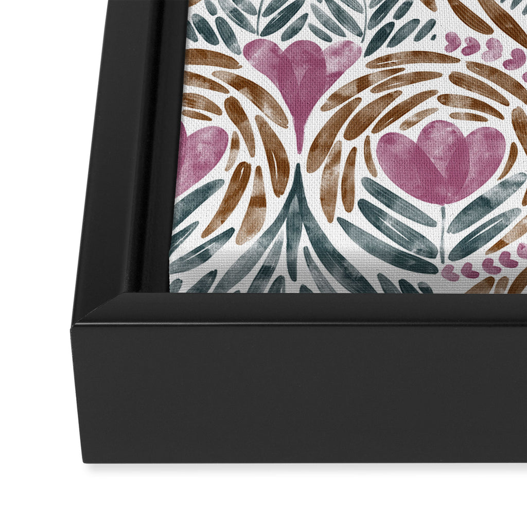 Floral Rhythm Botanic Framed Canvas Print Gallery Image 3