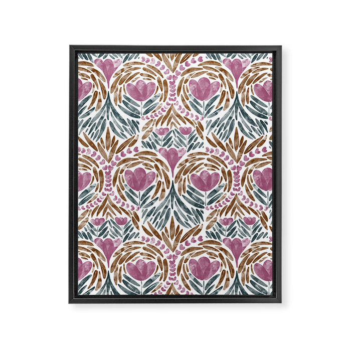 Floral Rhythm Botanic Framed Canvas Print Gallery Image 1