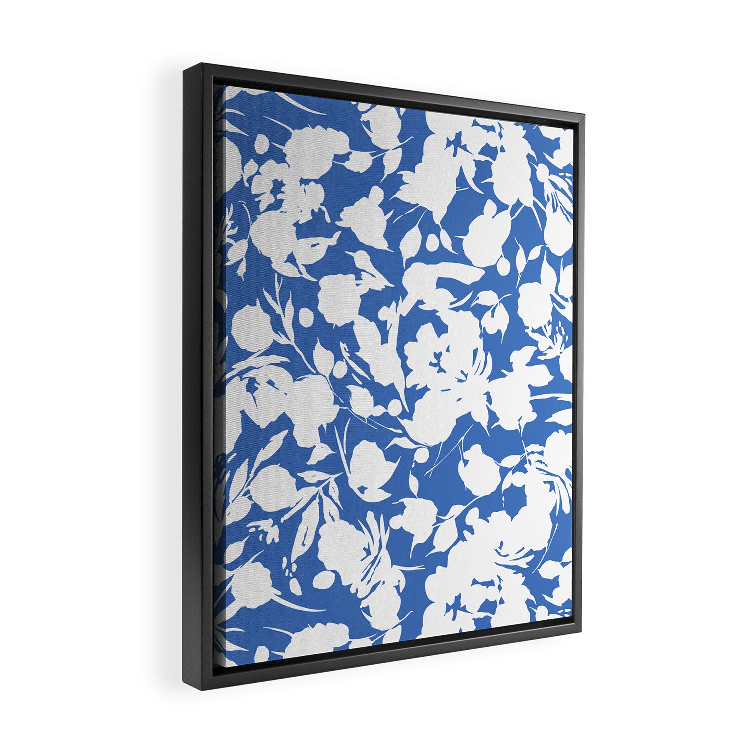 Floral Simplistic Silhouettes B Framed Canvas Print Gallery Image 2