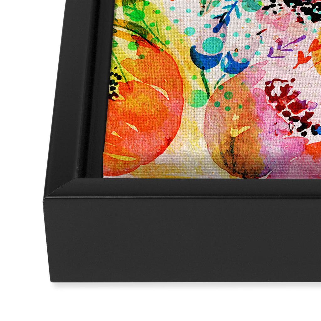 flowered Framed Canvas Print Gallery Image 3