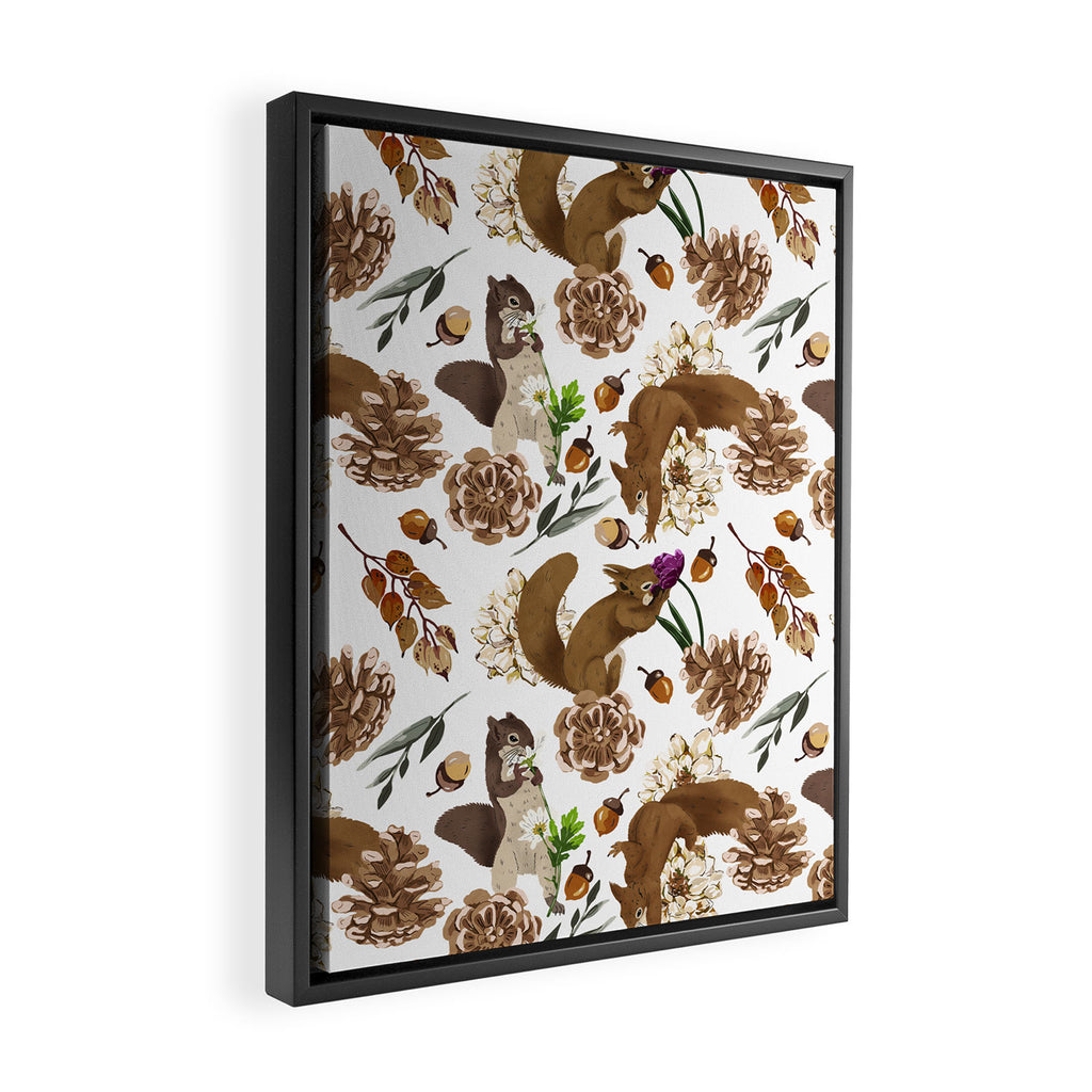 Flowering squirrel meadow Framed Canvas Print Gallery Image 2