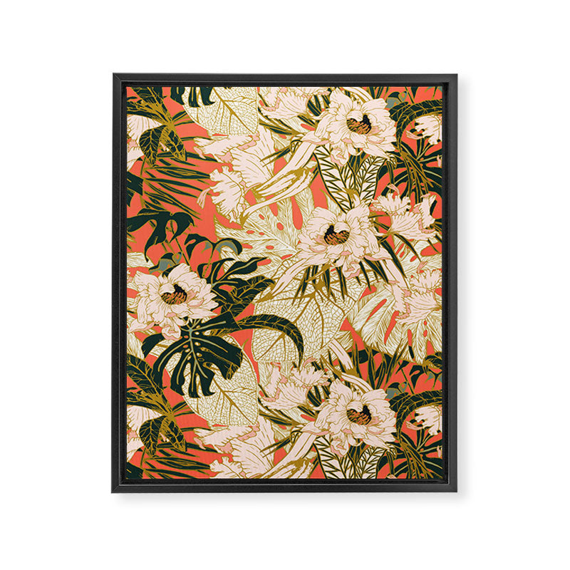 Flowering tropical coral bloom Framed Canvas Print Gallery Image 8