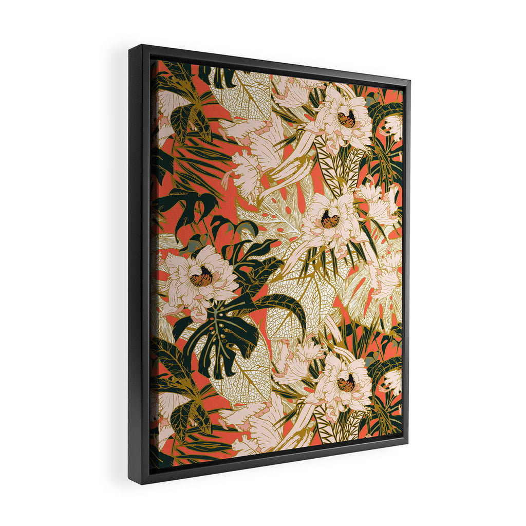 Flowering tropical coral bloom Framed Canvas Print Gallery Image 2