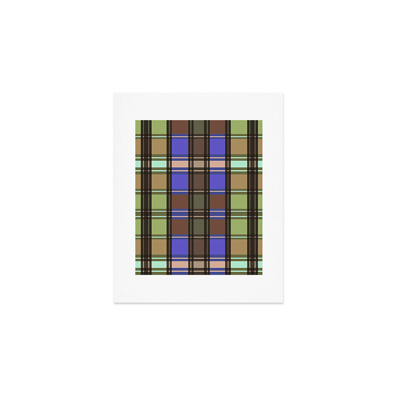 Fusion Colorful Toned Grids Art Print Gallery Image 1