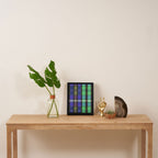 Fusion Colorful Toned Grids B Framed Canvas Print Gallery Image 4