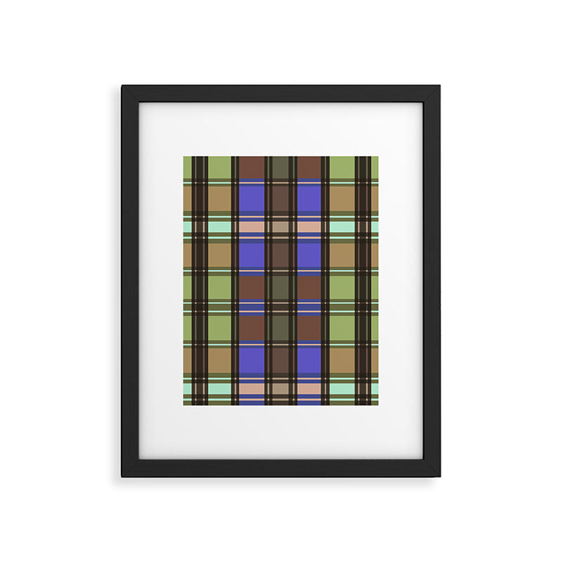 Fusion Colorful Toned Grids Framed Art Print Gallery Image 6