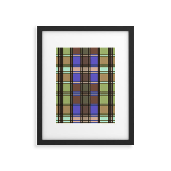 Fusion Colorful Toned Grids Framed Art Print Gallery Image 1