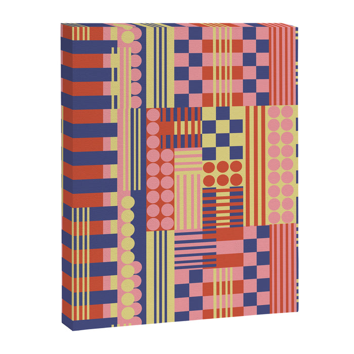 Geometric Composition Colorful Canvas Print Gallery Image 1