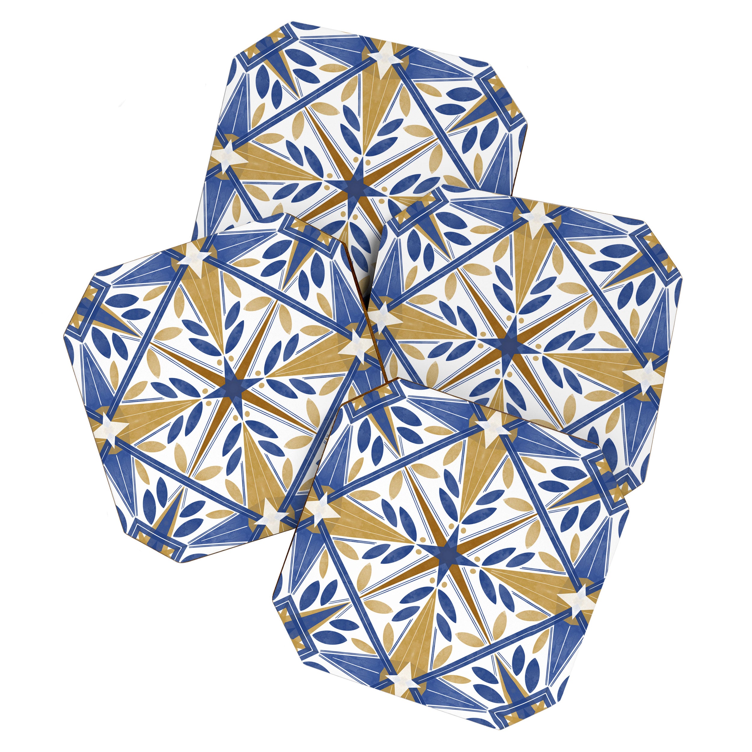 Geometric modern tile B Coaster Gallery Image 1