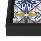 Geometric modern tile B Framed Canvas Print Gallery Image 3