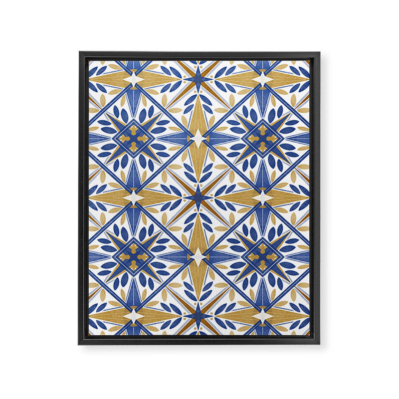 Geometric modern tile B Framed Canvas Print Gallery Image 8