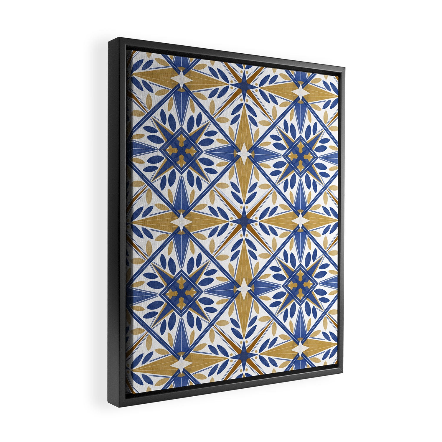 Geometric modern tile B Framed Canvas Print Gallery Image 2