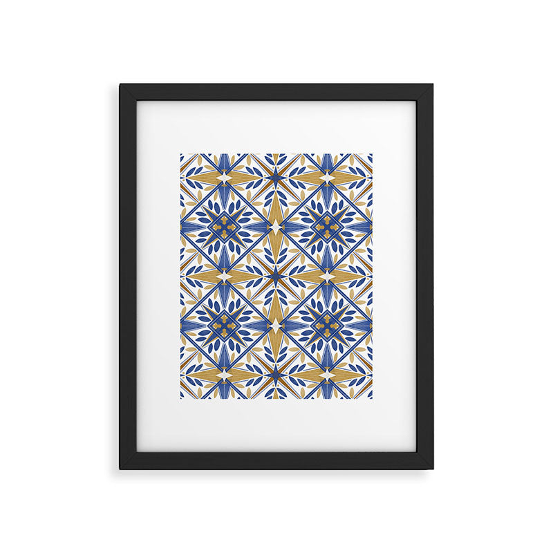 Geometric modern tile B Framed Art Print Gallery Image 6