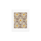 Golden Daisy Swirl Art Print Gallery Image 1