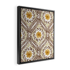 Golden Daisy Swirl Framed Canvas Print Gallery Image 2