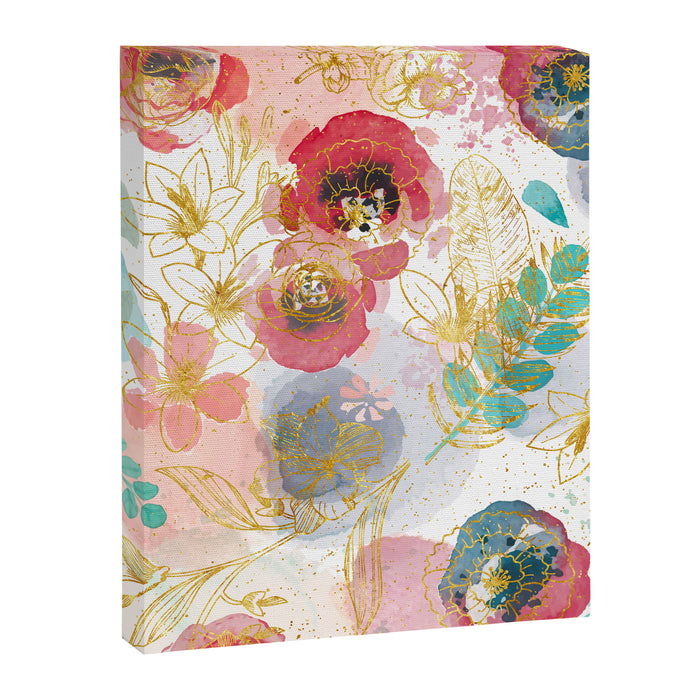 Golden flowers Canvas Print Gallery Image 1