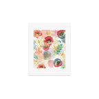 Golden flowers Art Print Gallery Image 1