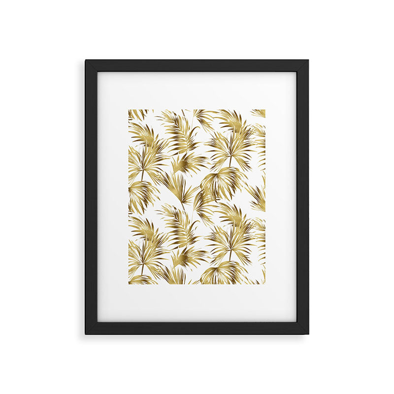 Golden palms Framed Art Print Gallery Image 6