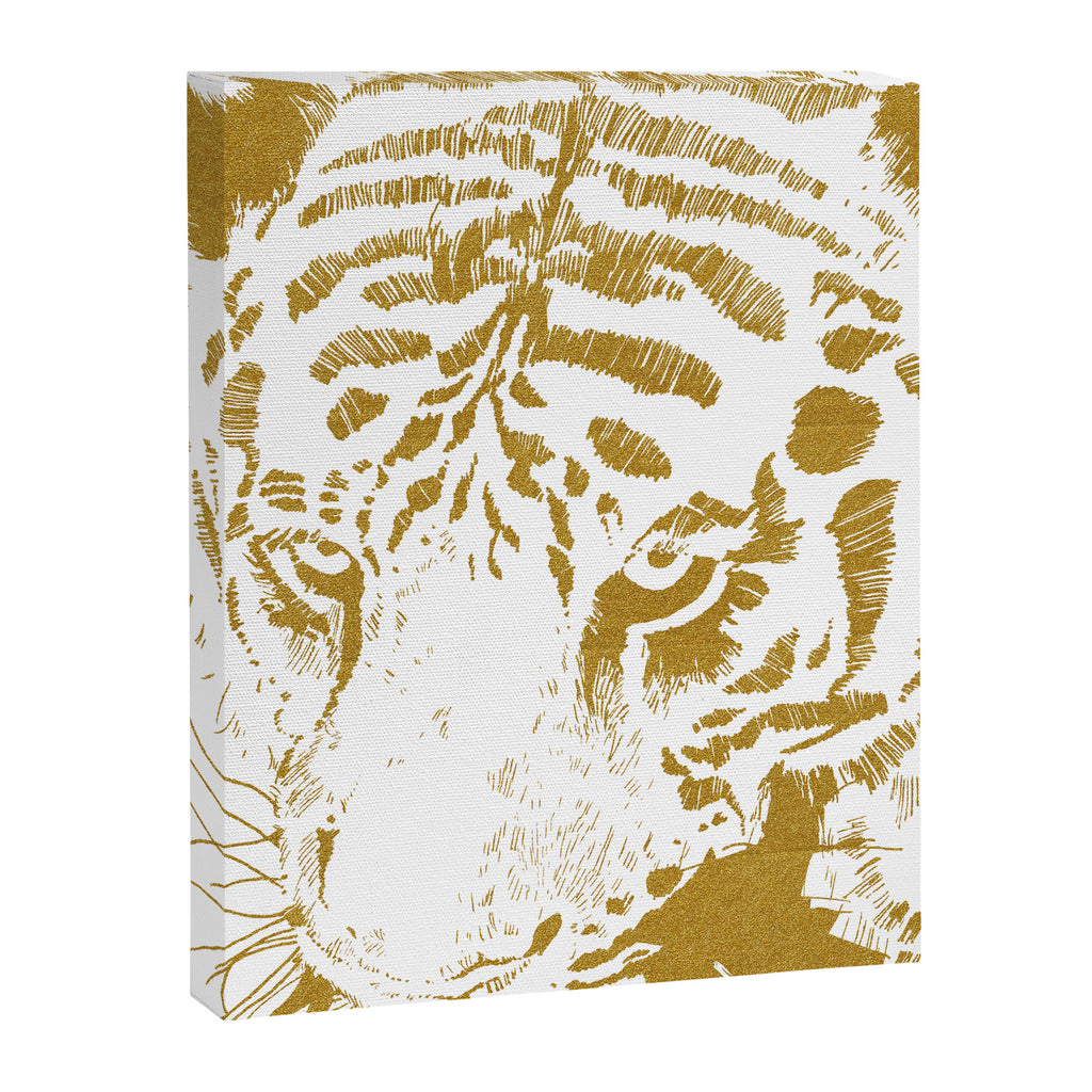Golden tiger Canvas Print Gallery Image 8