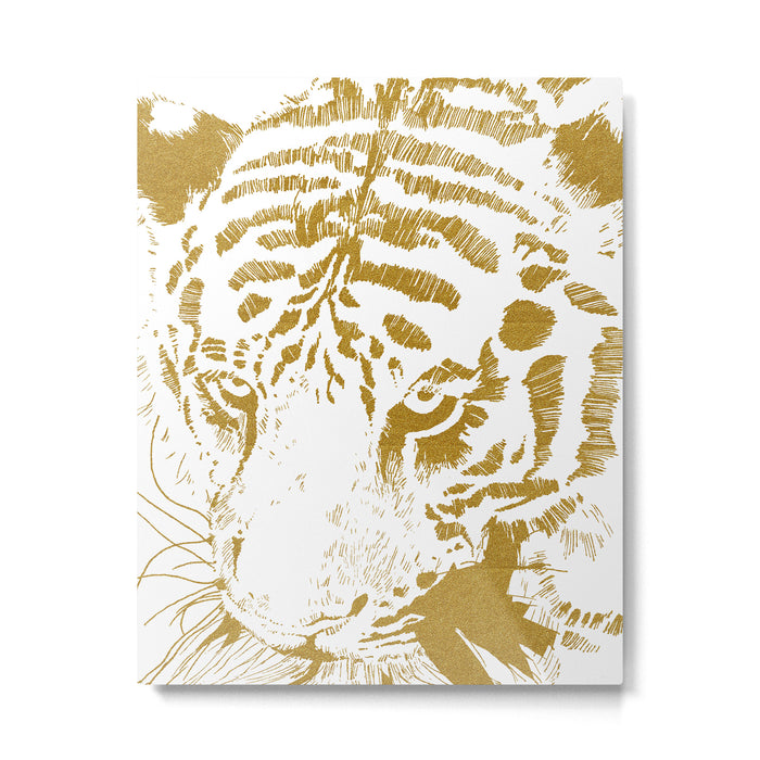 Golden tiger Metal Print Gallery Image 1