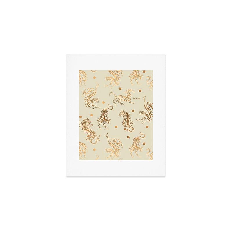 Golden Tigers III Art Print Gallery Image 1