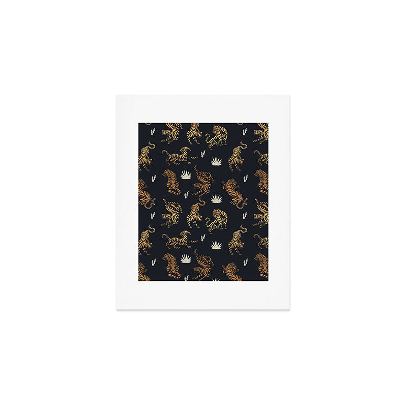Golden Tigers Art Print Gallery Image 1