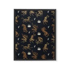 Golden Tigers Framed Canvas Print Gallery Image 8