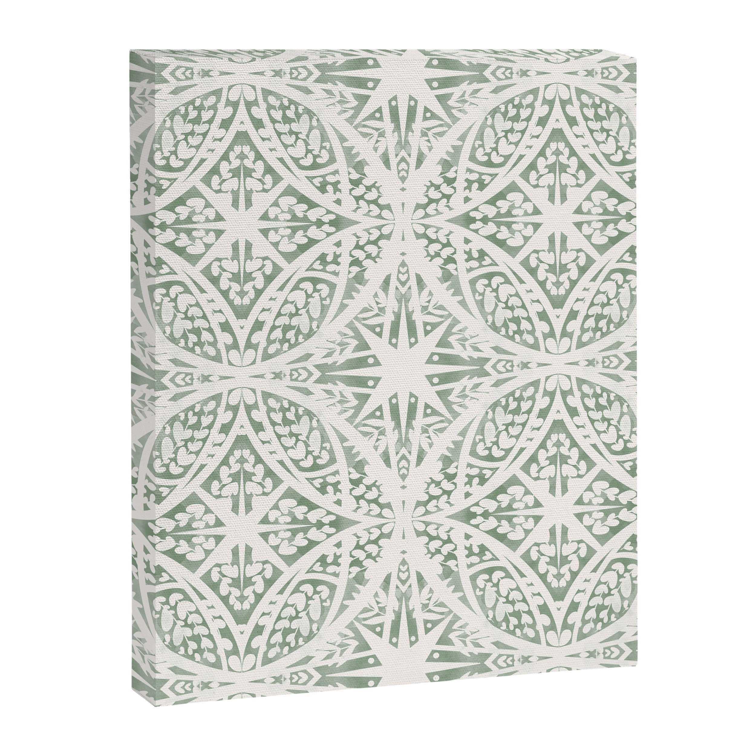 Green Nature Fantasy Tiles B Canvas Print Gallery Image 8