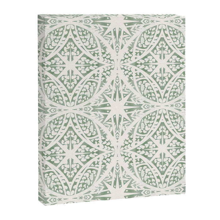 Green Nature Fantasy Tiles B Canvas Print Gallery Image 1