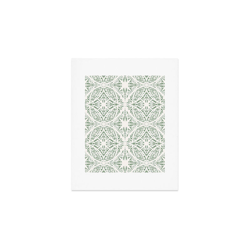 Green Nature Fantasy Tiles B Art Print Gallery Image 1