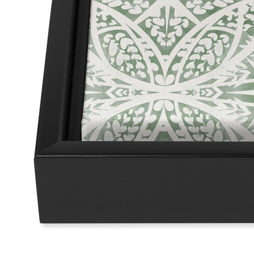 Green Nature Fantasy Tiles B Framed Canvas Print Gallery Image 3