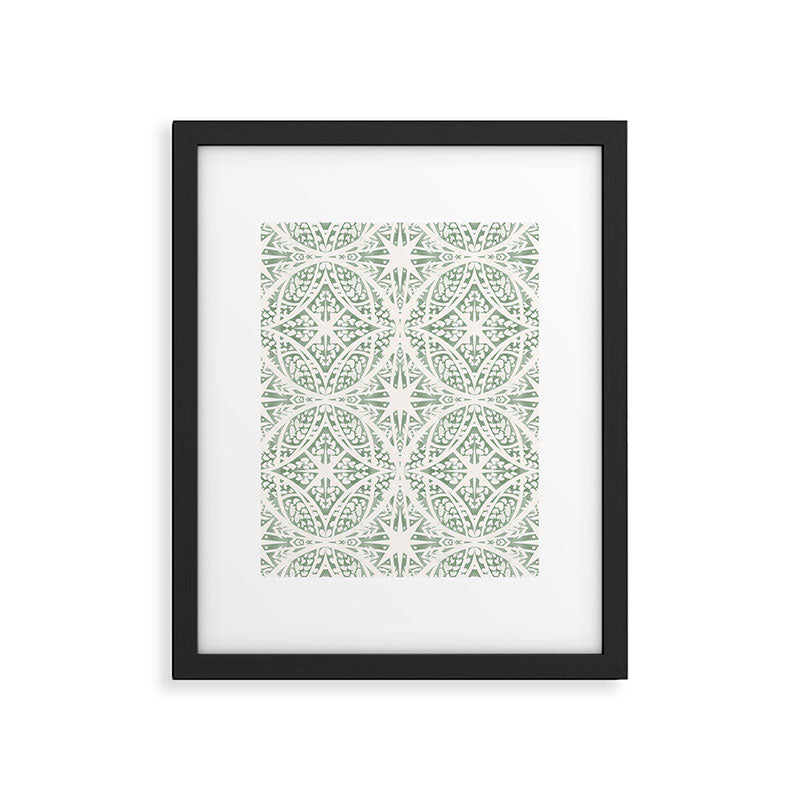 Green Nature Fantasy Tiles B Framed Art Print Gallery Image 6