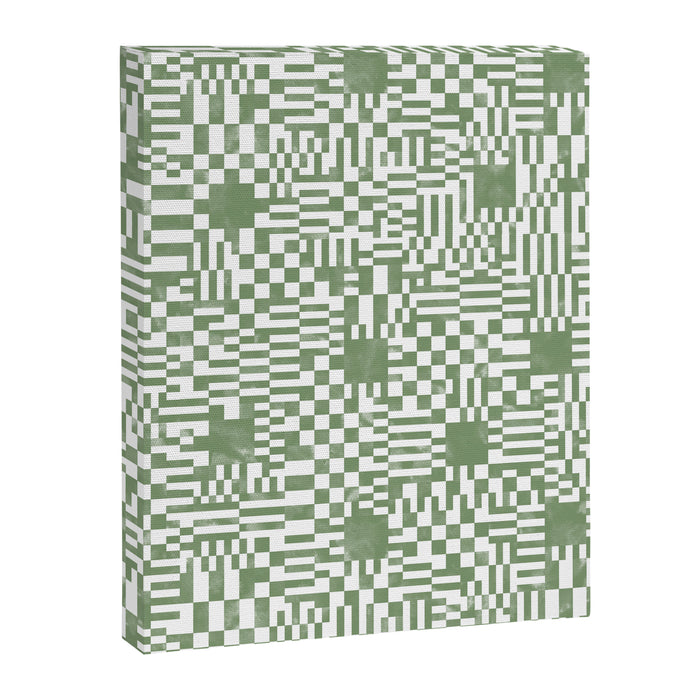 Green Op Art Vibes Canvas Print Gallery Image 1