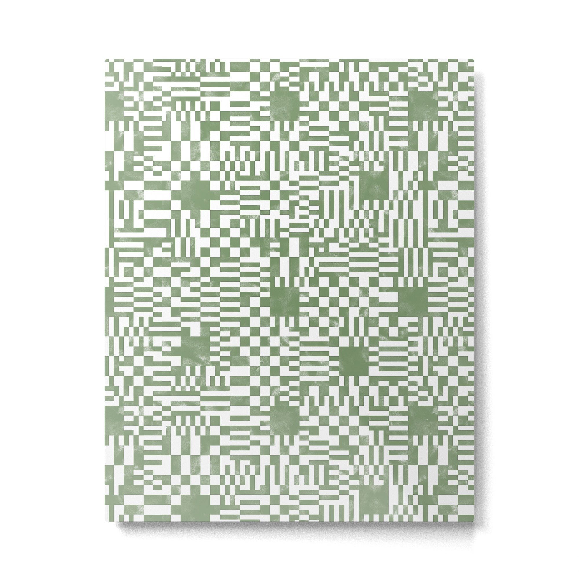 Green Op Art Vibes Metal Print Gallery Image 6