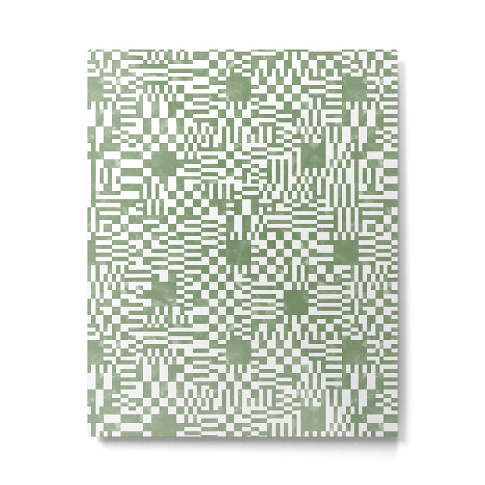 Green Op Art Vibes Metal Print Gallery Image 1