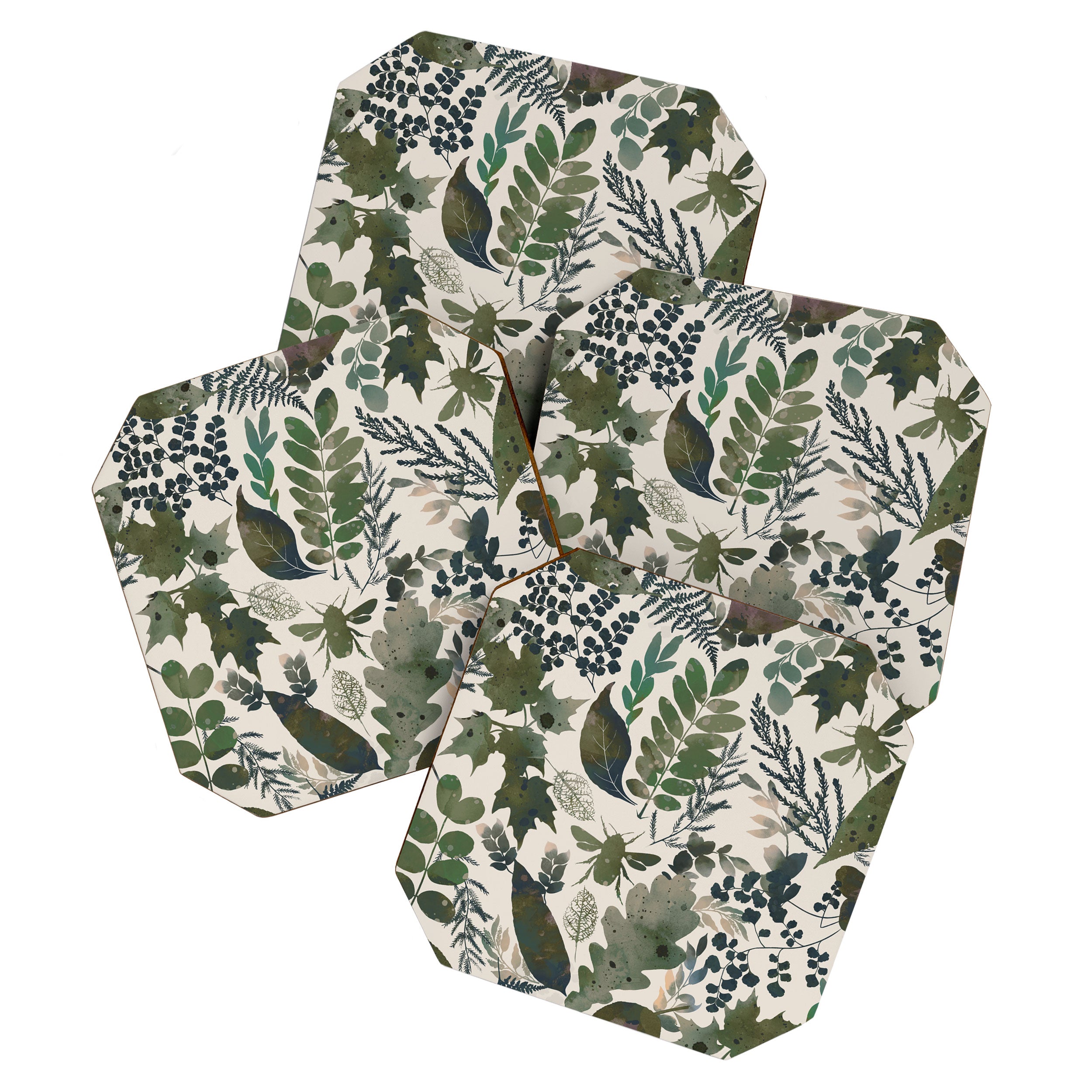 Greenish forest Coaster Gallery Image 1