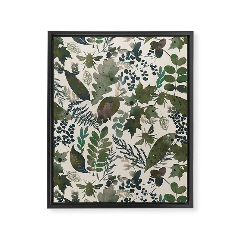 Greenish forest Framed Canvas Print Gallery Image 8