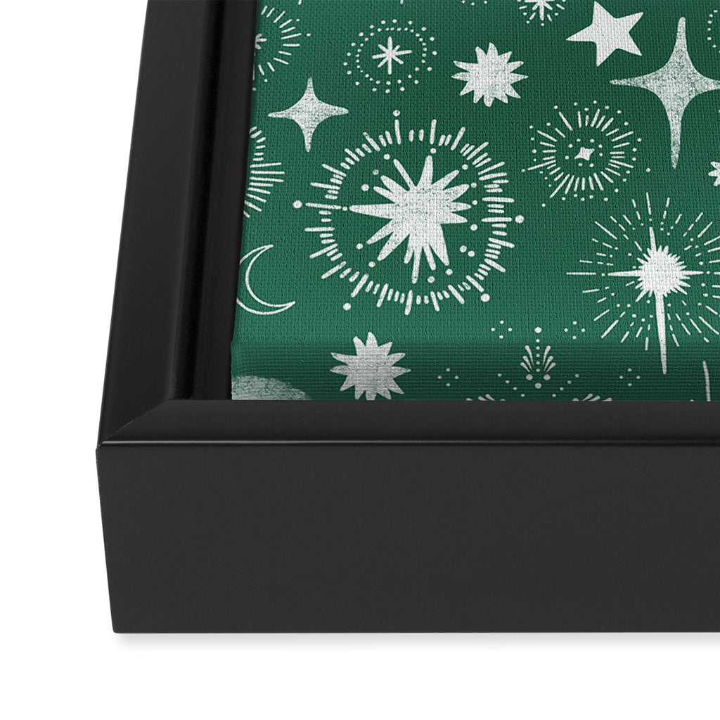 Greenish stellar S Framed Canvas Print Gallery Image 3